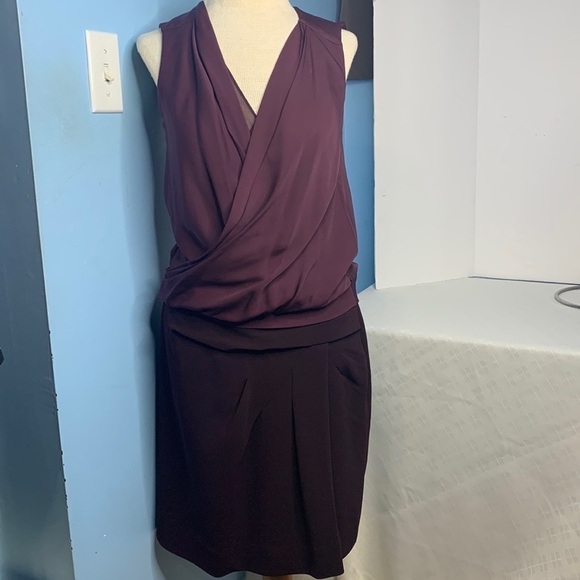Diane Von Furstenberg Daren dress in Plum - Picture 2 of 10